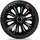 J&J AUTOMOTIVE Strong 16 Zoll 4 Stück Schwarz/Silber/Weiß