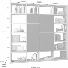fif Möbel »TOR511-2«, Breite 227 cm