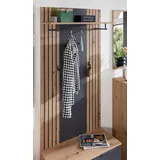 HBZ Garderobenpaneel Lagos Eiche Artisan Nachbildung Anthrazit, B/H/T: ca. 80x150x28 cm - Eiche, anthrazit