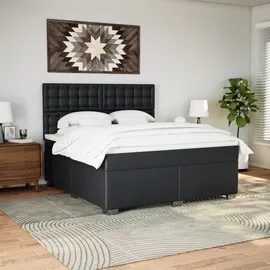 vidaXL Boxspringbett 180 x 200 cm Schwarz