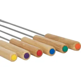 Mahlzeit Gusseisen Fondue Set für 6 Personen, 2 L, emailliert, mit Brenner und Gabeln | Schwarz