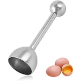 leruiyezs Premium Eierköpfer Edelstahl, Eierschneider & Eierschalenöffner, Rostfrei & Spülmaschinengeeignet, Für Harte & Weiche Eier, Zeitsparend, Präzise Anwendung – Für Jeden Frühstücksliebhaber