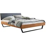 Hasena Sariano Bettgestell Massivholzbett Kopfteil gepolstert