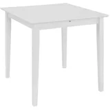 vidaXL Ausziehtisch (80-120)x80x74 cm weiß