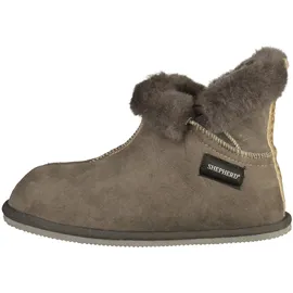 SHEPHERD Hausschuhe Leder - Grau Asphalt 16 39