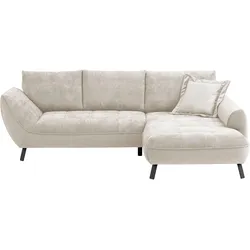 Ecksofa EXXPO - SOFA FASHION, beige, B:260cm H:92cm T:187cm, Sofas, stabile Rücken - Kissen, bequem und modern