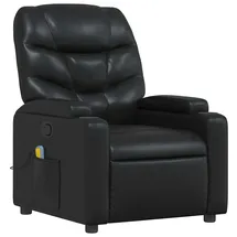vidaXL Massagesessel Modell 8 Kunstleder 89 x 100 x 0 cm Schwarz mit Fernbedienung