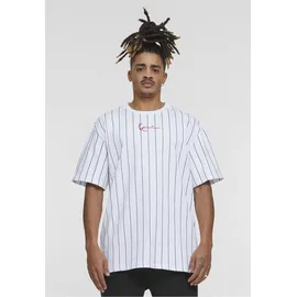Karl Kani Small Signature Pinstripe Tee Weiß S