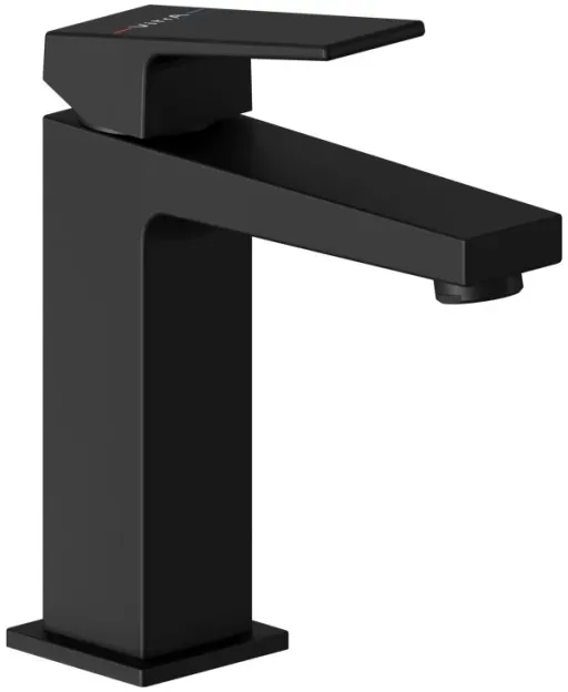 VitrA Minimax Square Einhebel-Waschtischmischer Höhe 19 cm Einlochmontage Schwarz Matt,A4372236EXP A4372236EXP