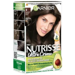Garnier Nutrisse Ultra Crème Haarfarbe 030 Schwarz Damen 