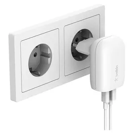 Belkin 37W Dual Wall Charger PPS, 25W USB-C 12W USB-A, weiß