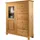 Home Affaire Highboard HOME AFFAIRE "Rauna", beige (naturfarben), B:102,8cm H:131cm T:37cm, Sideboards, Highboard, Vitrine, Breite 103 cm, FSC-zertifiziertes Massivholz