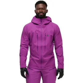 Black Diamond Dawn Patrol Hybrid Shell Regenjacke Herren Piton Purple L