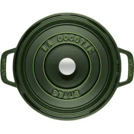 Staub Cocotte 26 cm rund basilikumgrün