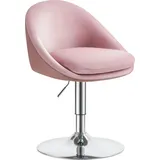 VASAGLE Schminkstuhl Samt Rosa