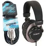Roland RH-300 Studio-Kopfhörer mit keepdrum Verlängerungskabel 3 m
