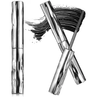 3D Curling Iron Eye Mascara, 2025 Neu Upgrade Mascara Wimpernserum Wasserfest Schwarz, Auswaschbar Klumpenfrei Wischfest Schlanker Volumen Wimperntusche (2PCS)