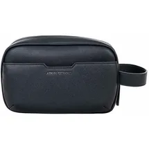 Armani Exchange Kulturbeutel in Blau - ALEX BEAUTY Waschtasche, Lederimitat, 15x22x7cm (HxBxT) One Size