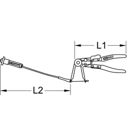 KS Tools Schlauchschellenzange 115.1041