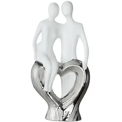 GILDE Keramik Skulptur herzlicher Rückhalt Francis H=24cm