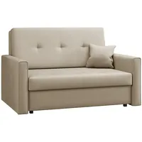 Mirjan24 Sofa Viva Bis II mit Schlaffunktion, 2 Sitzer Polstersofa mit Bettkasten inkl. Kissen, Schlafsofa Sofagarnitur, Bettsofa, Wohnlandschaft, Farbauswahl (Manila 02)