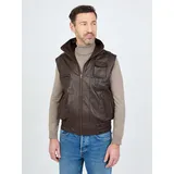 JCC Lederweste BigVest2 in dunkelbraun | Gr.: 46,