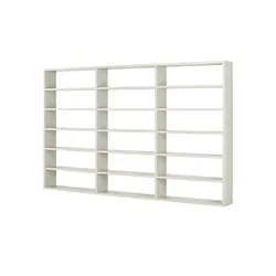 Regal  Booker , weiß , Maße (cm): B: 359,2 H: 221,3 T: 33.2