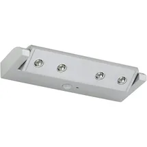 Briloner Leuchten Unterbauleuchte mit Sensor, 4 LED, titan/silber 2269-041