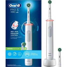 Oral-B Pro 3 3000 CrossAction weiß + Aufsteckbürste 2 St.