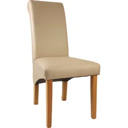 4-Fußstuhl HOME AFFAIRE "Rito", beige (beige, buchefarbe), B:48cm H:101cm T:68cm, Stühle, Gestell Buche natur oder wenge lackiert
