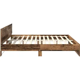 vidaXL Bettrahmen 200 x 200 cm Braun