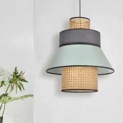 Singapour XML Hängelampe mandel/anthrazit - 32