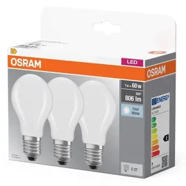 osram homelighting LED Glühlampe 4058075592452 7W E27 Neutralweiß 3 St.