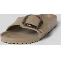Sandalette mit Dornschließe Modell 'MADRID', Taupe, 36