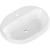 Villeroy & Boch Architectura Einbauwaschbecken 5A666101 60x45cm, oval, mit Hahnloch, ohne Überlauf, weiß