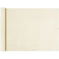 vidaXL Balkon-Sichtschutz 90 x 600 cm Creme HDPE