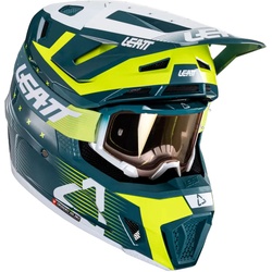 Leatt 7.5 S24 Acid Fuel, Motocrosshelm - Grün/Weiß - L