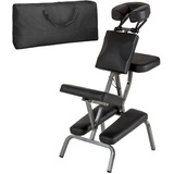 Tectake tectake® Massagestuhl aus Kunstleder - schwarz