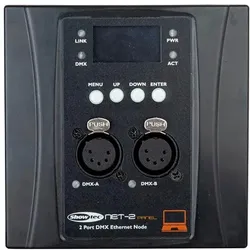 Showtec NET-2 Panel, 5-pol XLR, schwarz