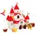 Jakks Pacific Super Mario großes Spielset Pilzkönigreich Schloss inkl. 1 Bowser Figur 6 cm