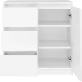 Top e shop Schubladenkommode 80 x 75 x 40 cm Weiß
