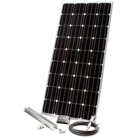 Sunset Energietechnik Sunset Solarmodul "Caravan-Set 140 Watt, 12 V" für Reisemobile und Fahrzeugdächer schwarz