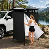 Bsteciar Duschzelt Camping für Auto, Pop Up Seitenzelt für Dachträger, Oxford Wasserdichtes Umkleidezelt & Toilettenzelt Offroad Zubehör