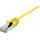 Dexlan Patchkabel Cat. 6A, S/FTP (PiMF), ultradünn, halogenfrei, mit Rastnasenschutz, gelb, 0,3 m