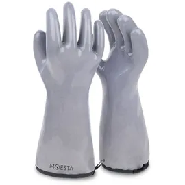 Moesta Grillhandschuhe Größe L Silikon grau