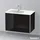 Duravit XSquare 81x47,8x56cm, 2 La, B li, wandhängend, sw hgl