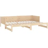 vidaXL Ausziehbares Tagesbett 80 x 200 cm kiefer