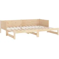 vidaXL Ausziehbares Tagesbett 80 x 200 cm kiefer