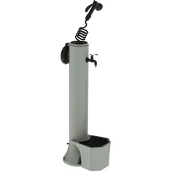 Sined Tritone Pro Polyethylenbrunnen Mit Korb Einfache Montage Taubengrau