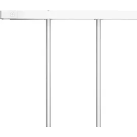 vidaXL Zaunelement 100 x 163 cm Weiß/Stahl